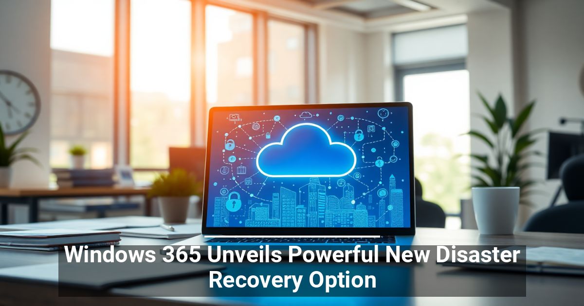 Windows 365 Unveils Powerful New Disaster Recovery Option